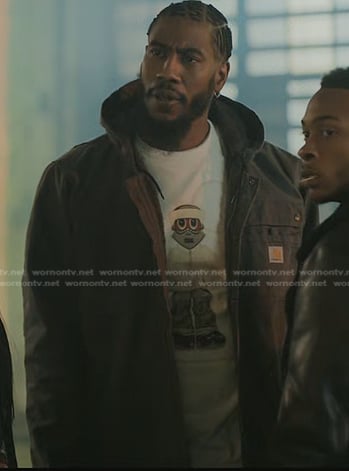 Rob's grey hooded jacket on The Chi