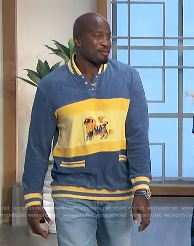 Akba's tiger embroidered shirt on The Talk