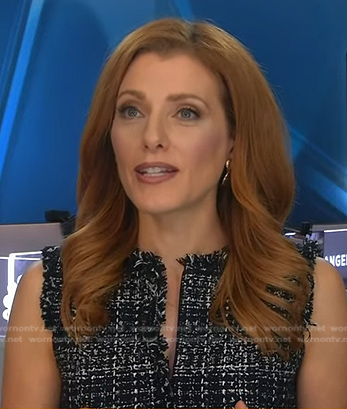Julia Boorstin's black tweed dress on Today