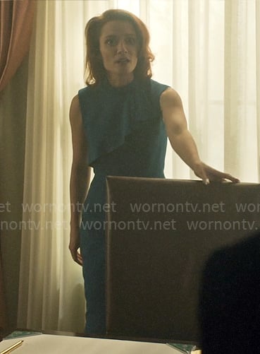Charlotte's teal dress with ruffle overlay on Chucky