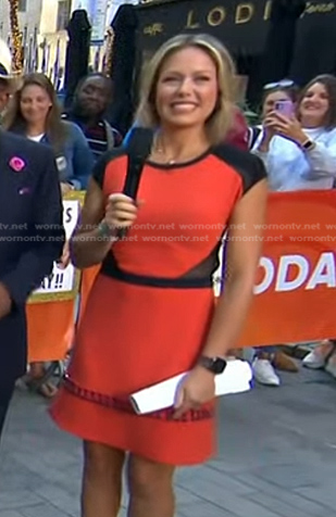 Dylan's red and black dress on Today