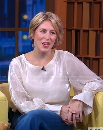 Erin Napier's white blouse on Good Morning America