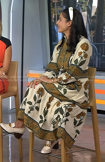 Jacqui Gifford's floral print midi dress on Today