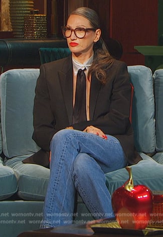 Jenna's black confessional blazer on The Real Housewives of New York City