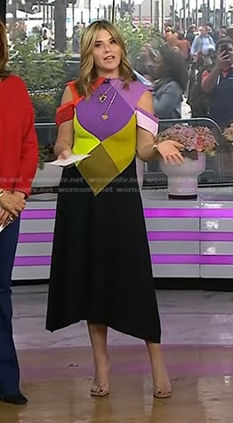 Jenna's colorblock midi dress on Today