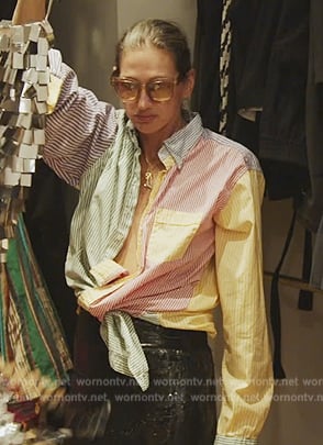 Jenna's colorblock striped shirt on The Real Housewives of New York City