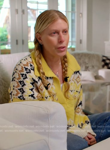 Jill's yellow fair isle knit sweater on Today
