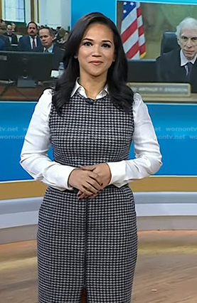 Laura's grey houndstooth dress on Today