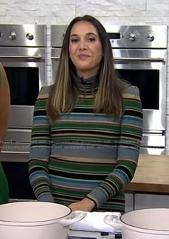 Leah Cohen's striped dress on Today