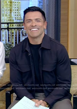 Mark's black jacket on Live with Kelly and Mark