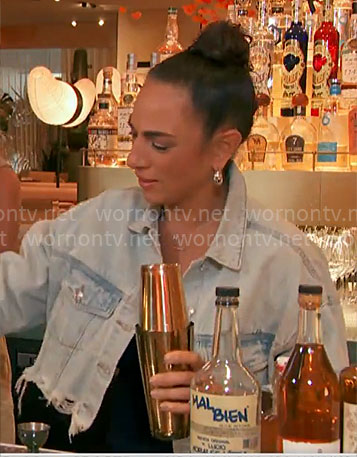 Michelle Miller's Protect Your Energy denim jacket on CBS Mornings