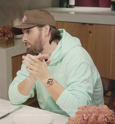 Scott's light blue hoodie on The Kardashians