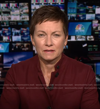 Stephanie's red jacket on NBC News Daily