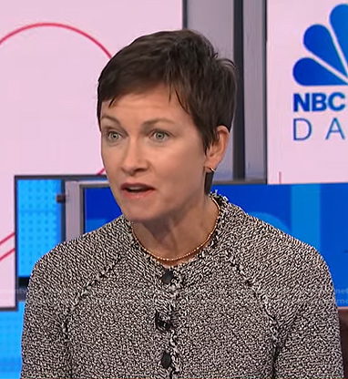 Stephanie's grey tweed jacket on NBC News Daily