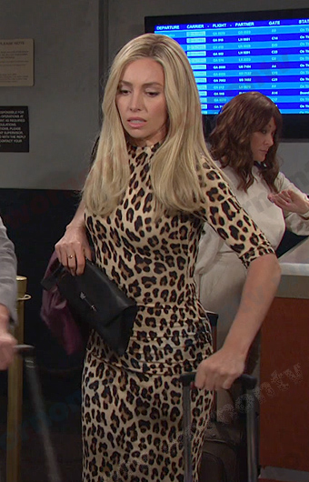 Theresa's leopard print dress on Days of our Lives