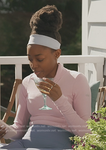 Venita's pink zip bodysuit on Southern Charm