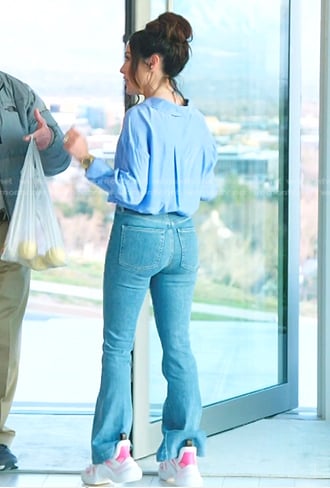 Angie's jeans and sneakers on The Real Housewives of Salt Lake City
