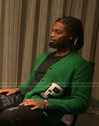 Damar Hamlin's green cardigan on Today