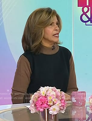 Hoda's black and brown sweater on Today