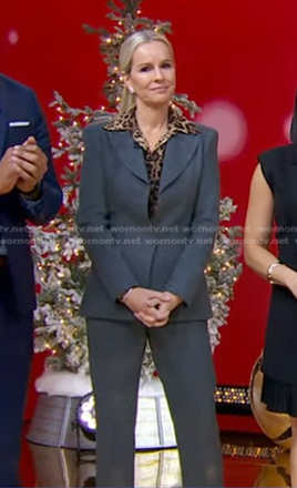 Jennifer's leopard print shirt on Good Morning America