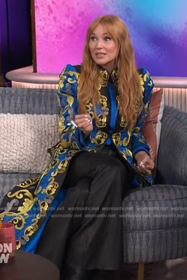 Jewel's embroidered coat on The Kelly Clarkson Show