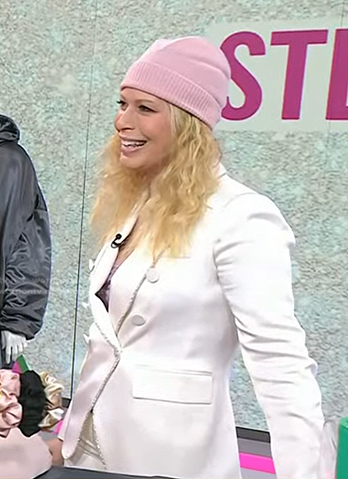 Jill's white embellished blazer on Today