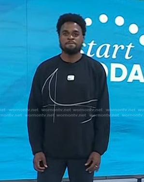 Joe Holder's black sweatshirt on Today
