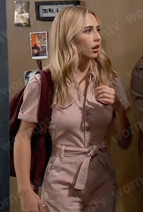 Josslyn's pink jumpsuit on General Hospital