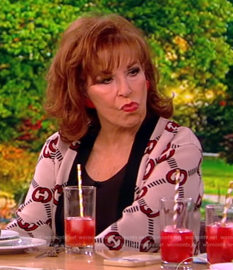 Joy's GG logo cardigan on The View