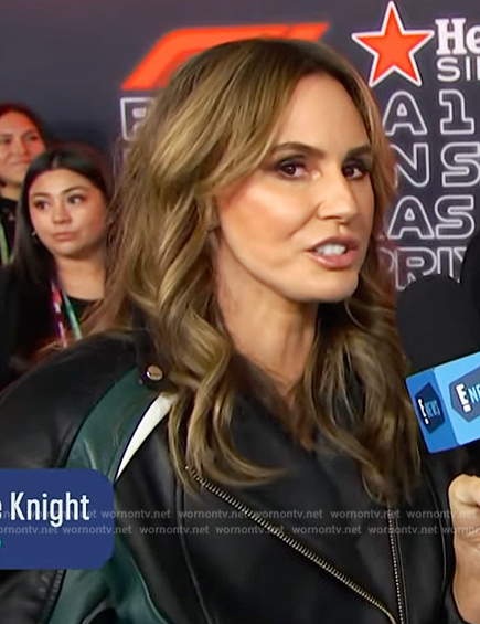 Keltie's black leather jacket on E! News