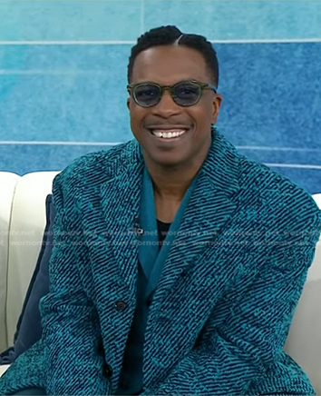 Leslie Odom Jr's blue coat on Today