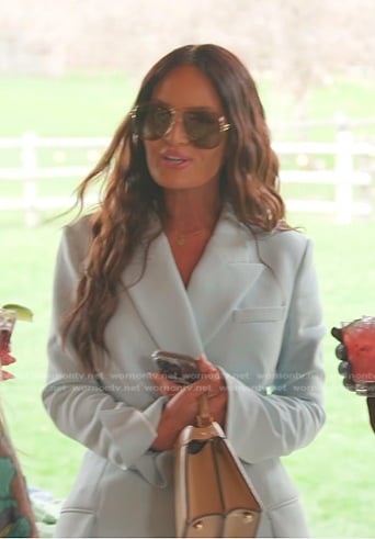 Lisa's light blue blazer and pants on The Real Housewives of Salt Lake City