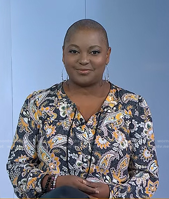 Melody's paisley print blouse on Today