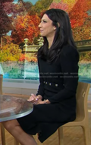 Natalie's black studded waist dress on Today