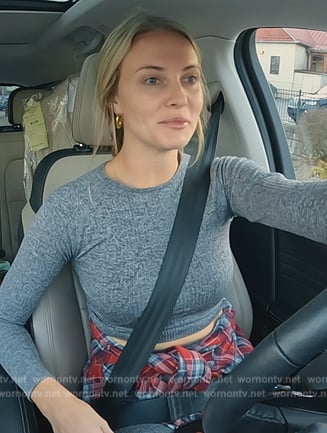 Taylor's gray cropped top on Southern Charm