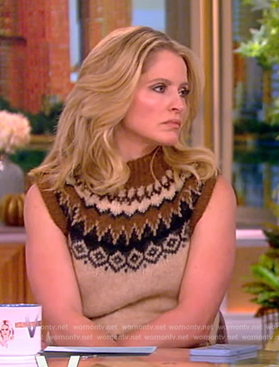 Sara's fairisle vest on The View