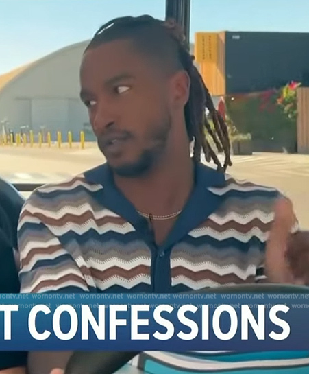 Scott's striped shirt on Access Hollywood
