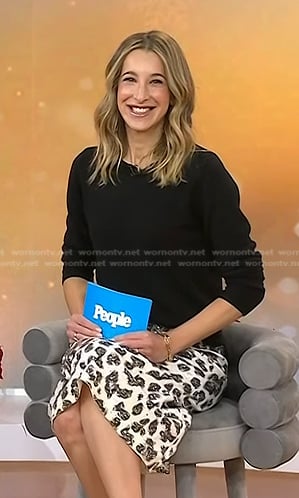 Andrea Lavinthal's sequined leopard skirt on Today