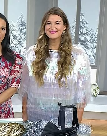Christina Stembel's fringe top on Today