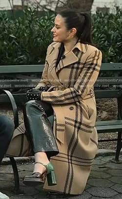 Donna Farizan's beige plaid coat on Today