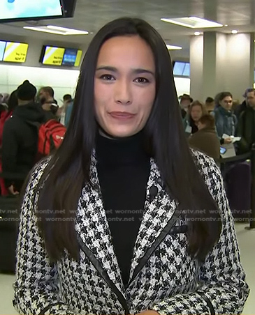 Emilie's houndstooth blazer on Today