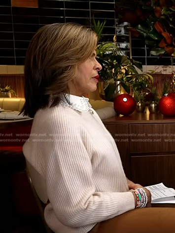 Hoda's knit ribbed sweater on Today