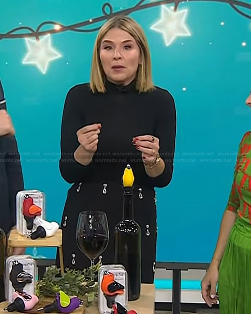 Jenna's black embellished skirt on Today