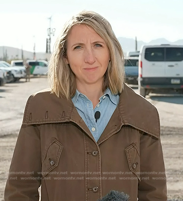 Julia Ainsley's brown jacket on NBC News Daily