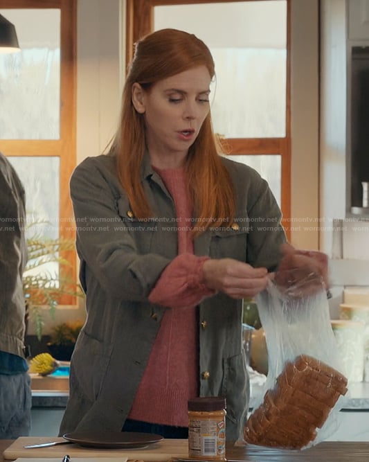 Katherine's green cargo jacket on My Life with the Walter Boys