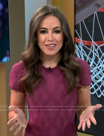 Kaylee's pink lace dress on Today
