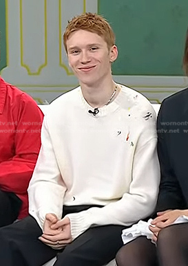 Luther Ford's white sweater on Today