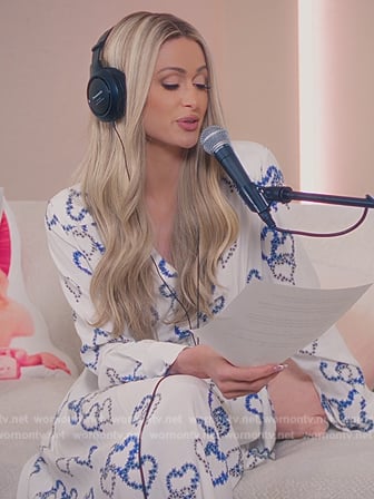 Paris's white heart print dress on Paris in Love