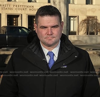 Ryan Reilly's black hooded jacket on NBC News Daily