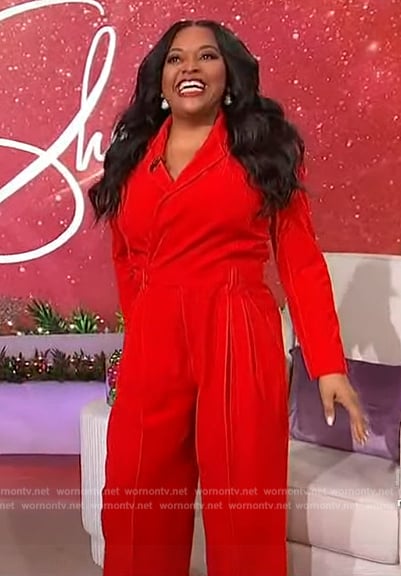Sherri's red jumpsuit on Sherri